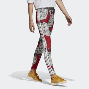 adidas x Farm Rio Red Pineapple Leggings (L)